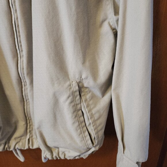 Men's Large London Fog Cream Zip Up Soft Shell Windbreaker Jacket - Picture 5 of 9